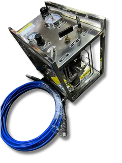 Banco de prueba hidrostática neumática de alta presión G&M Rental Tools